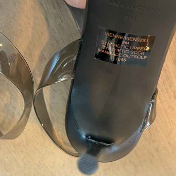 Steve Madden Vienne Clear Strap Heeled Sandals – Black – Size 9M Never worn - Picture 4 of 5